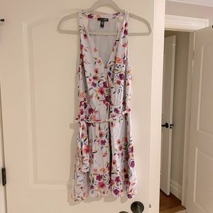 Aqua Floral Mini Dress size Medium